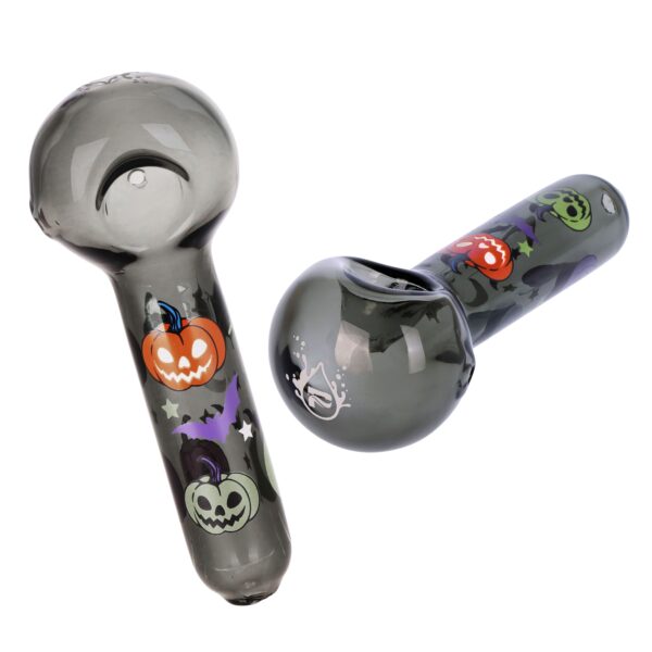 Pulsar Halloween Party Herb Pipe Glow Duo- 10" / 14mm F - Image 3