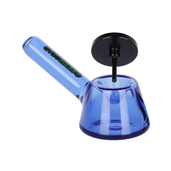 SeshGear Tamped and Poked Glass Hand Pipe - 4.75" / Colors Vary - Image 3