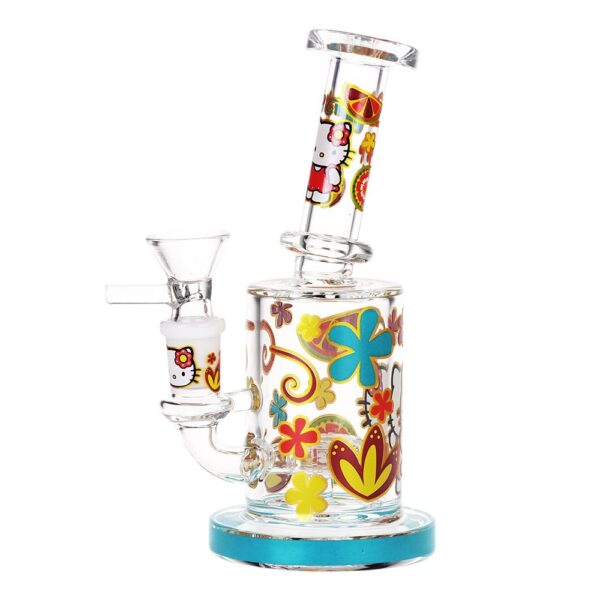 Salutations Kitty Glass Water Pipe | 6.25" | 14mm F - Image 5