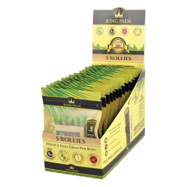 King Palm Wrap Pouches - 5pk / Rollies | 15pc Display - Image 2