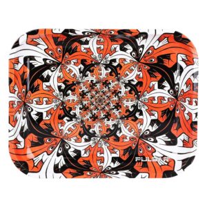 Pulsar Design Series Large Rolling Tray - Interlocking Lizards / 13"x11"