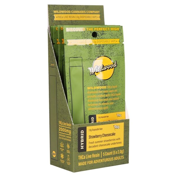 Wildwood Dispensary Grade Live Resin THCA Disposable | 2g | 5ct Display - Image 10