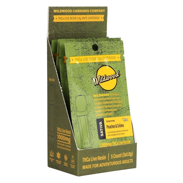 Wildwood Dispensary Grade Live Resin THCA Cartridge | 1g | 5ct Display - Image 6