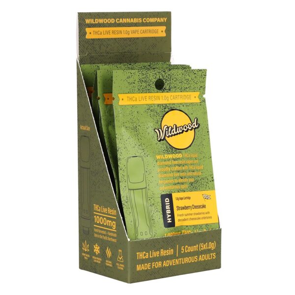 Wildwood Dispensary Grade Live Resin THCA Cartridge | 1g | 5ct Display - Image 8
