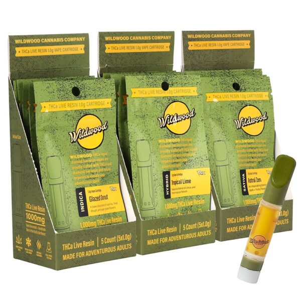 Wildwood Dispensary Grade Live Resin THCA Cartridge | 1g | 5ct Display - Image 10