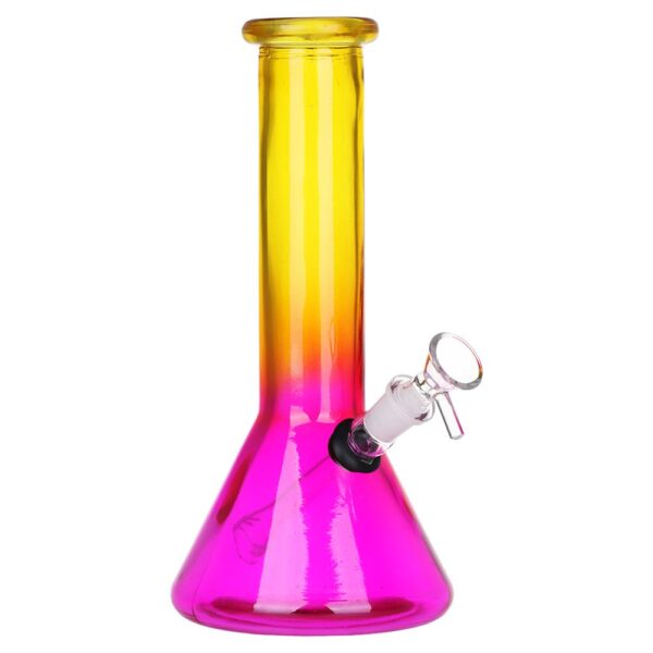 SeshGear Boxed Ombre Beaker Glass Water Pipe - 10" / 14mm F / Colors Vary - Image 2