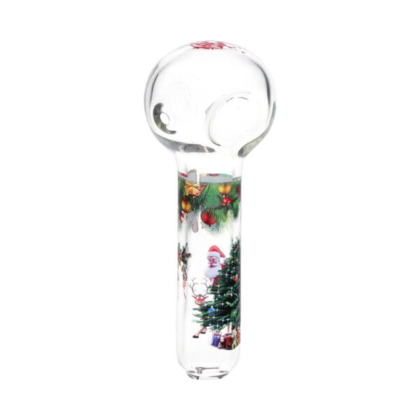 Pulsar Ho-Ho-Holiday Glass Smoking Set - 10" / 14mm F - Image 4