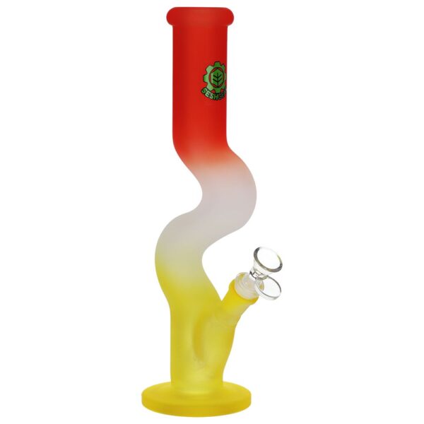 SeshGear Winding Path Ombre Glass Water Pipe - 12.75" / 14mm F / Colors Vary - Image 3