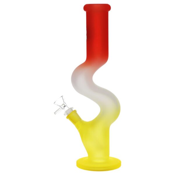SeshGear Winding Path Ombre Glass Water Pipe - 12.75" / 14mm F / Colors Vary - Image 2