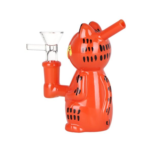 SeshGear Lasagna Lovin' Cat Glass Water Pipe - 4.5" / 14mm F - Image 2