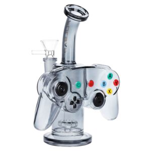 Pulsar Game Controller Glass Water Pipe - 7.5" / 14mm F