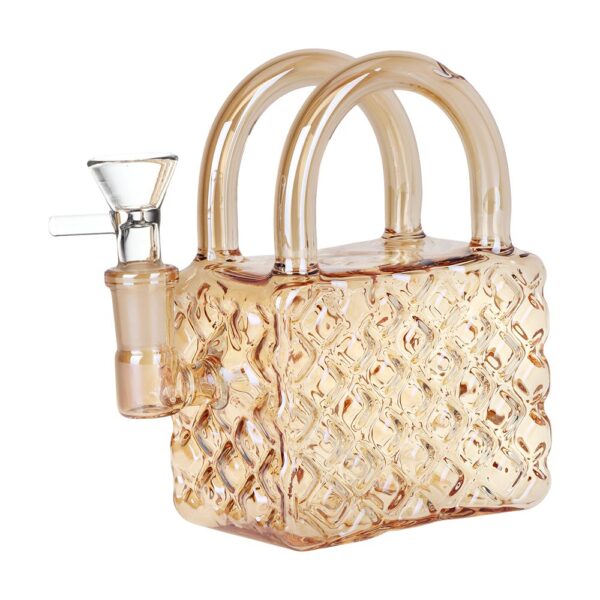 SeshGear Luxury Hand Bag Glass Water Pipe - 5.25" / 14mm F / Colors Vary - Image 2