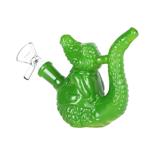 SeshGear Grinning Gator Glass Water Pipe - 4.25" / 14mm F - Image 3