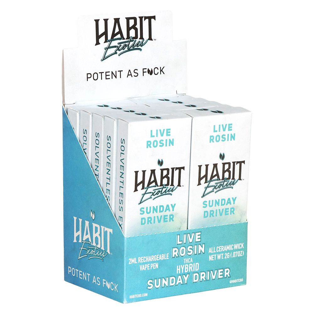 Habit Exotics THCA Live Rosin Disposable | 2g | 10ct Display - Image 3