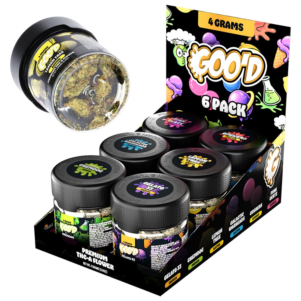 GOO'D Premium THCA Flower - 4g / Assorted Strains | 6ct Display