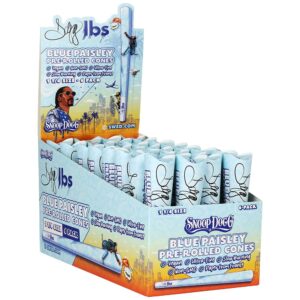 Dogg Lbs Blue Paisley Cones - 1 1/4" / 6pc | 32ct Display