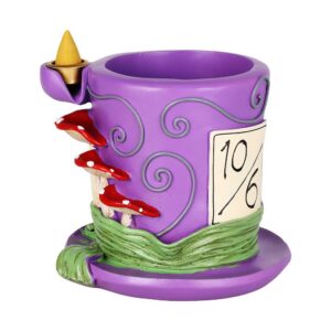 Mad Hatter Shroom Waterfall Backflow Polyresin Incense Burner - 4.75" x 5"