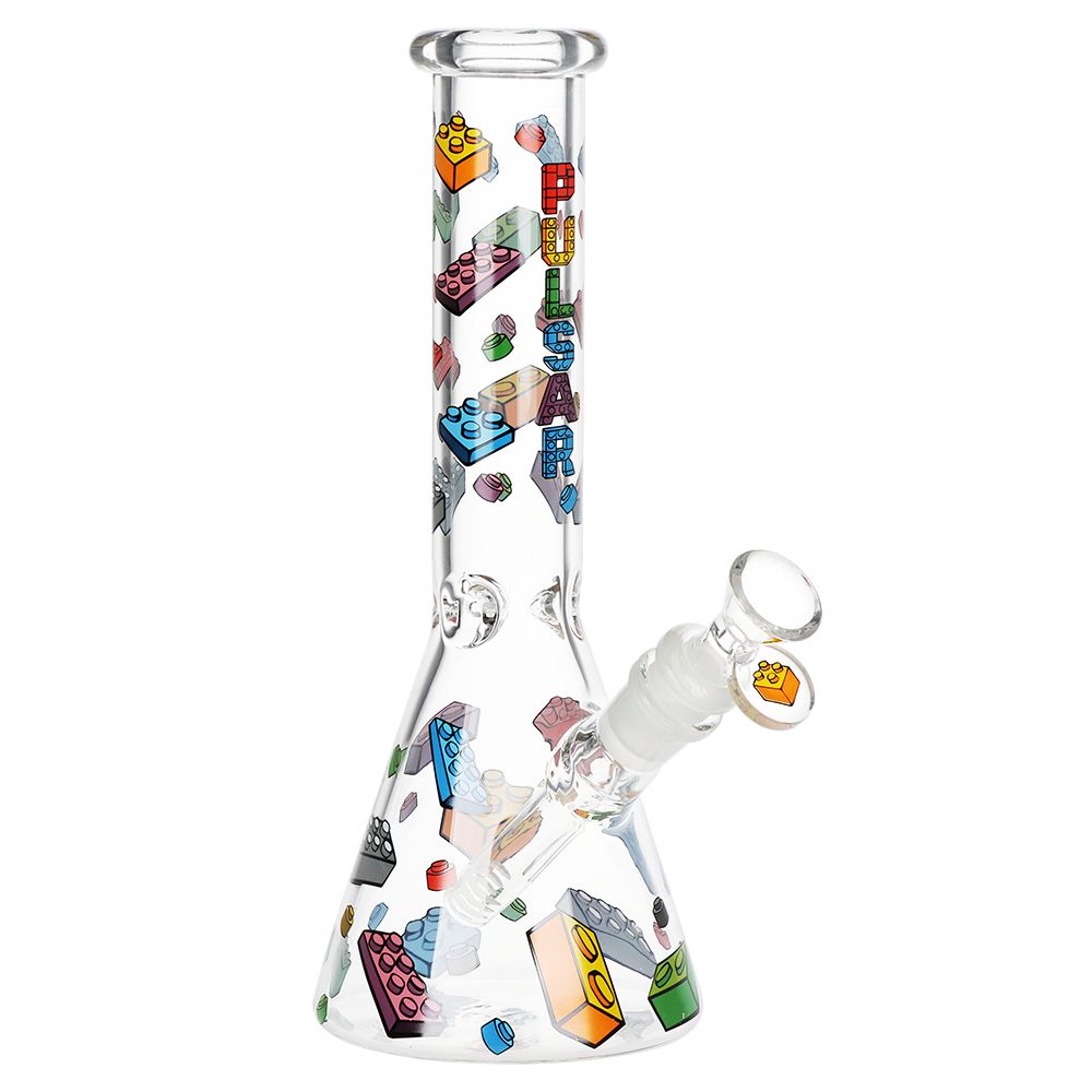 Pulsar Building Blocks Beaker Glass Water Pipe - 10" / 14mm F